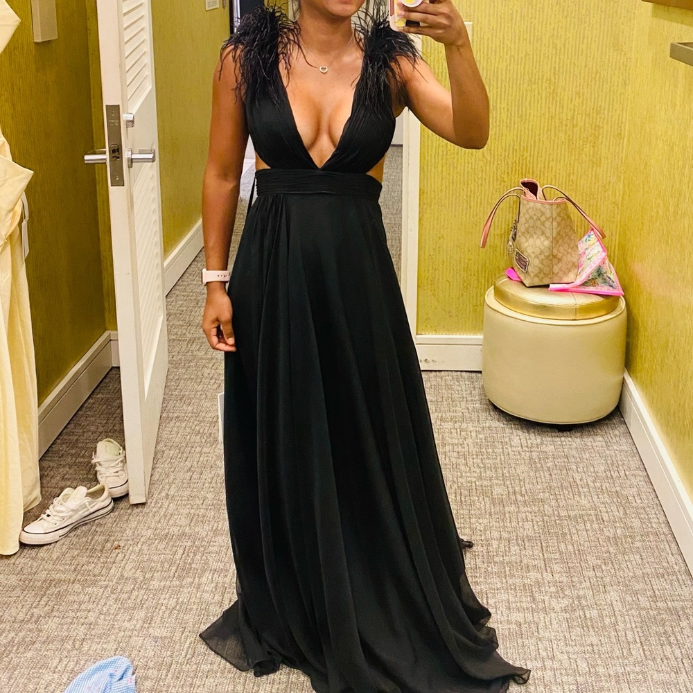 Long Black X-Small dress. Sacks Fifth Ave